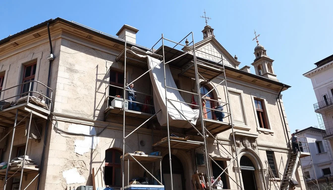 اعمال الترميم و اعادة البناء